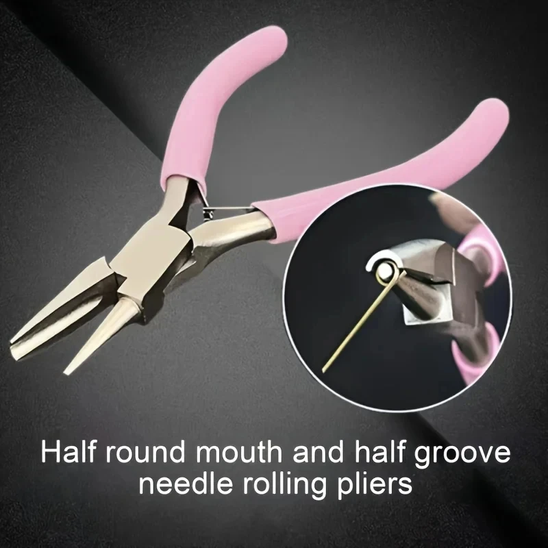 Jewelry Making Loop Pliers - vvocci 5-inch professional round concave pliers