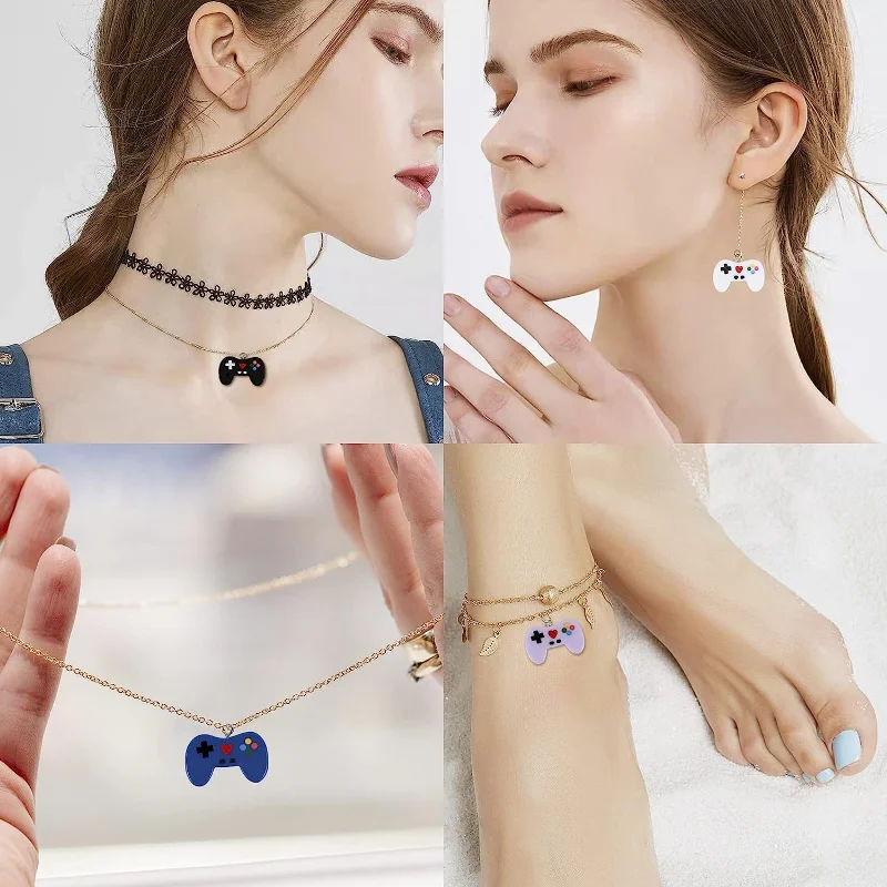 9 Pcs Video Game Controller Ch - Jewelry Making Videos review and price