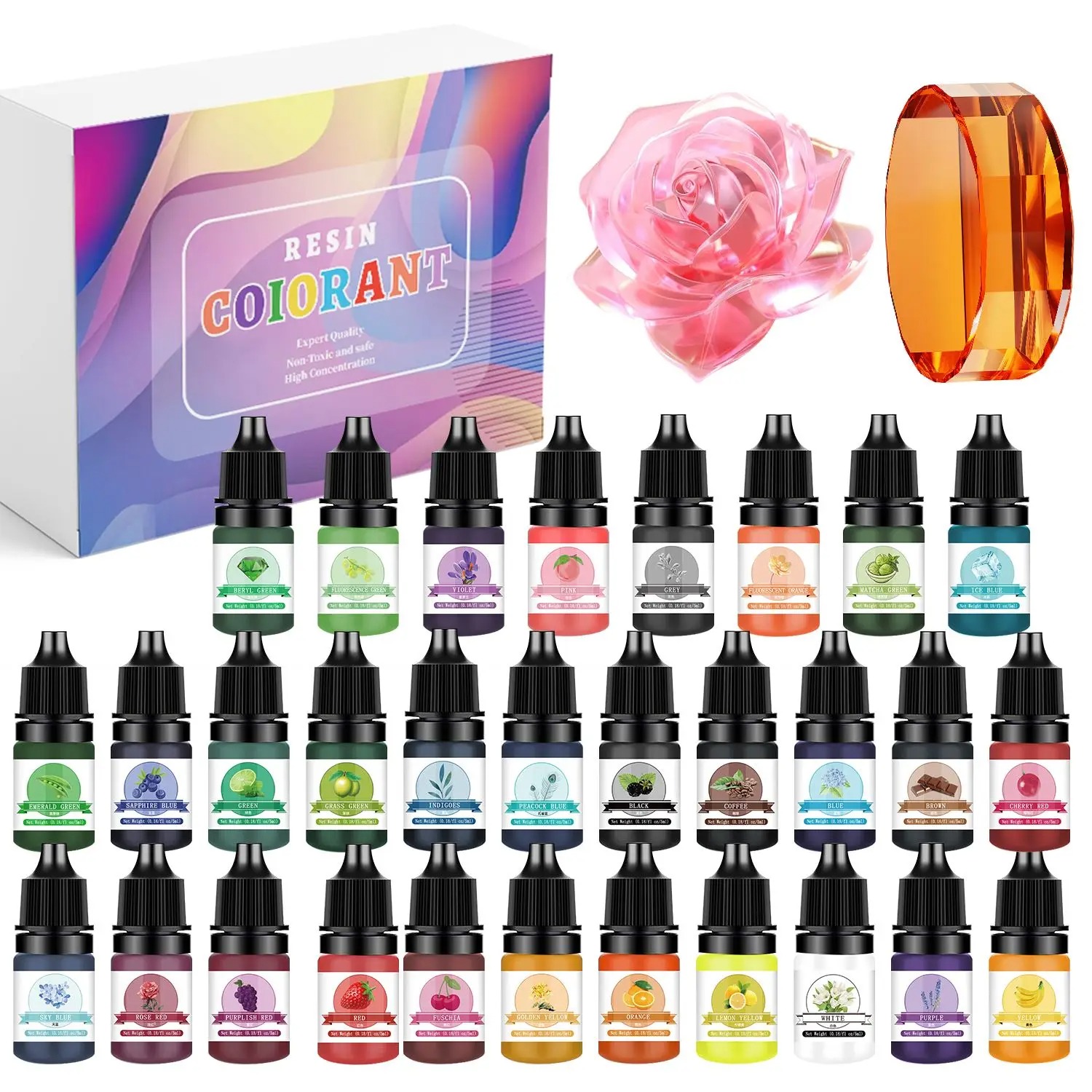 30Colors 5ml Epoxy Resin Pigme - Jewelry Making Course review and price