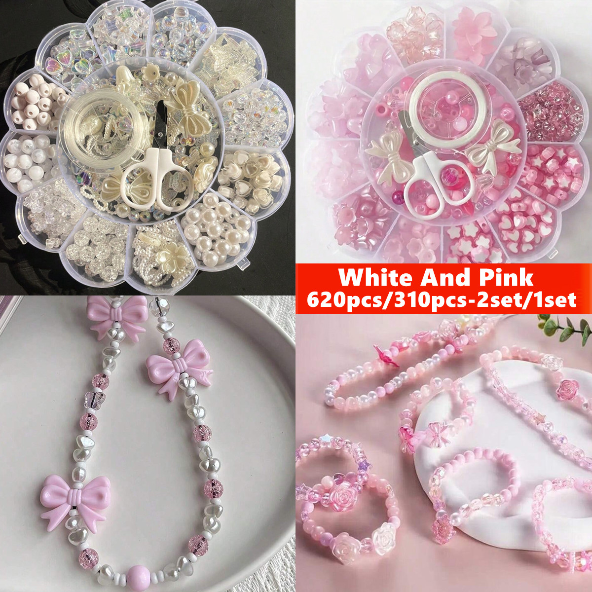 2Set/1Set 13 Grids Acrylic Flo - Jewelry Making For Birthday Party review and price