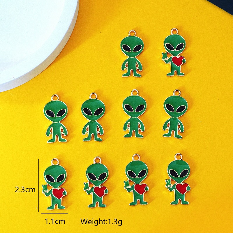 10pcs Simple Alien Alloy Drip  - Jewelry Making For Birthday Party review and price