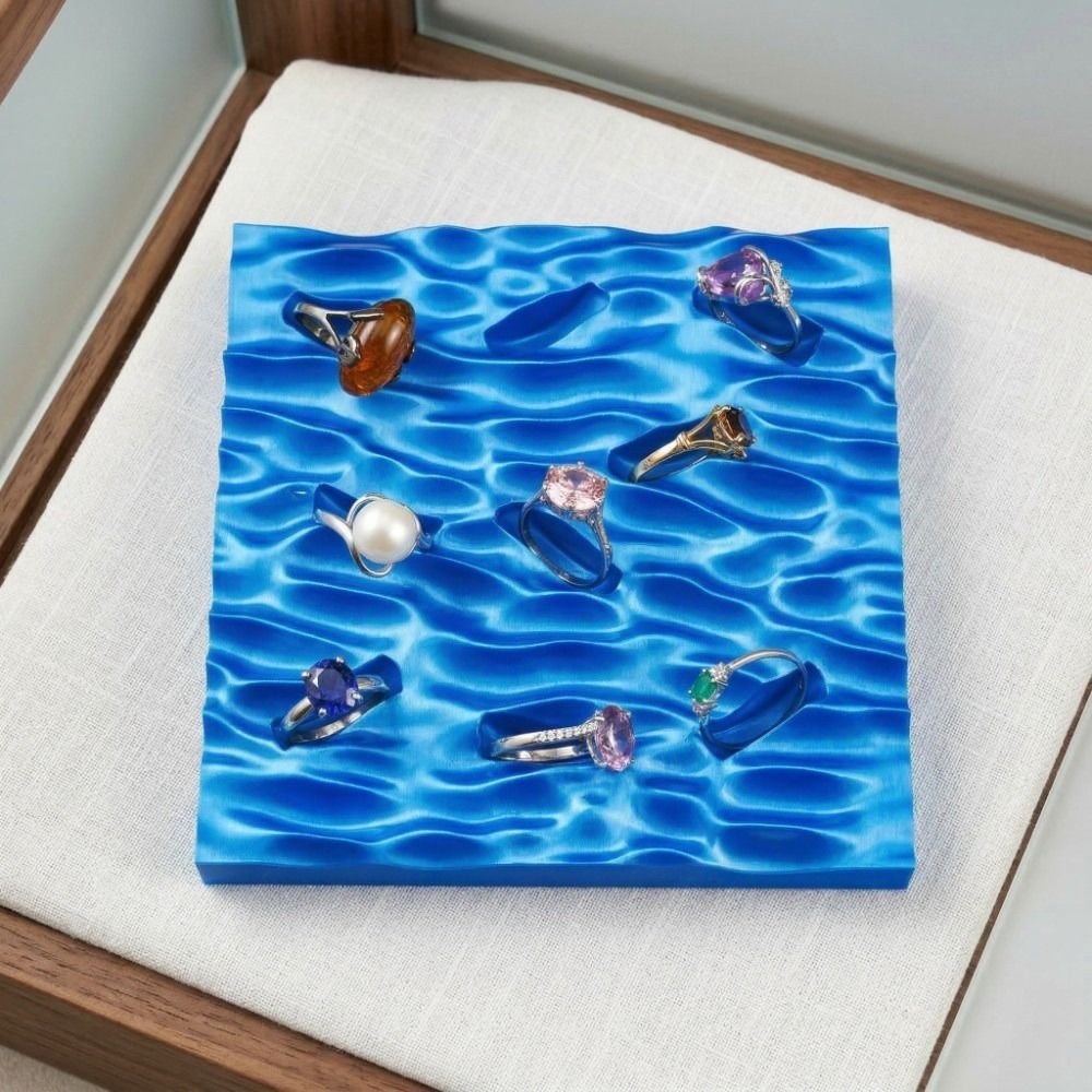 Sea Wave Ring Display Plates C - Jewelry Making Desk review and price
