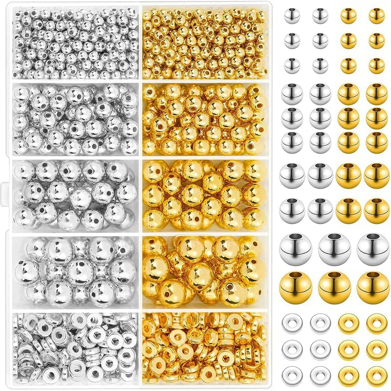 1000pcs Golden Spacer Beads Ki - Jewelry Making Course review and price