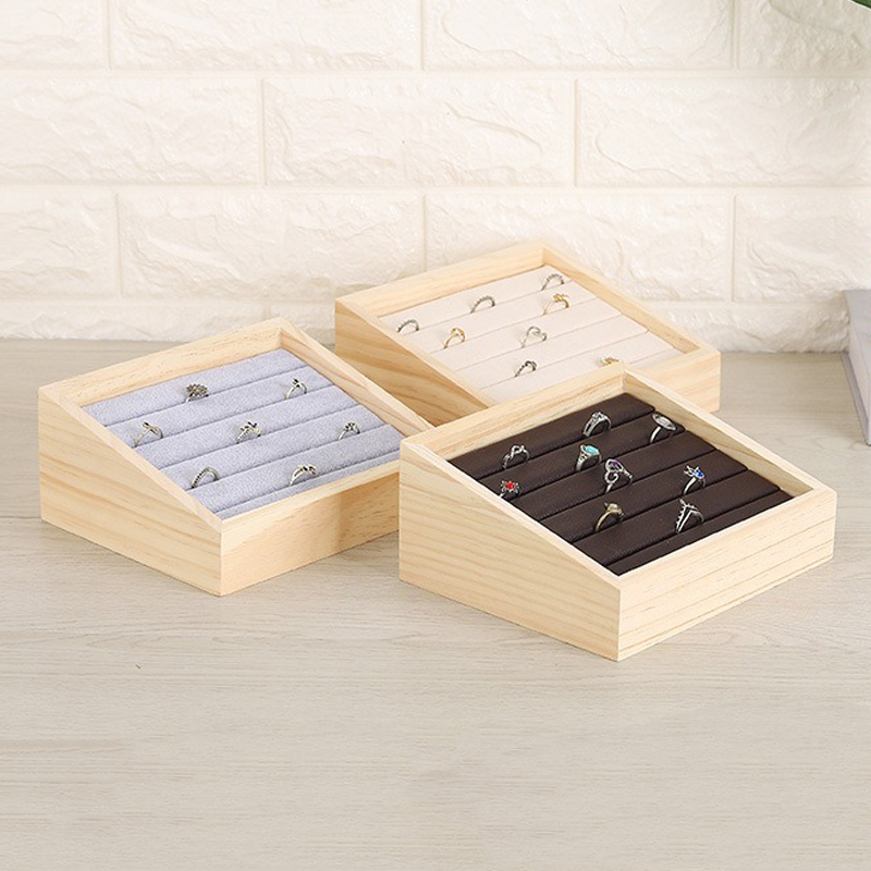 1pc Wood Jewelry Display Tray  - Jewelry Making Desk review and price