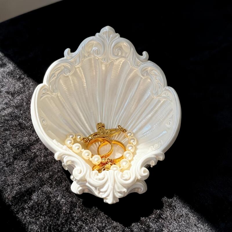 Vintage Shell Shaped Embossed  - Jewelry Making Desk review and price