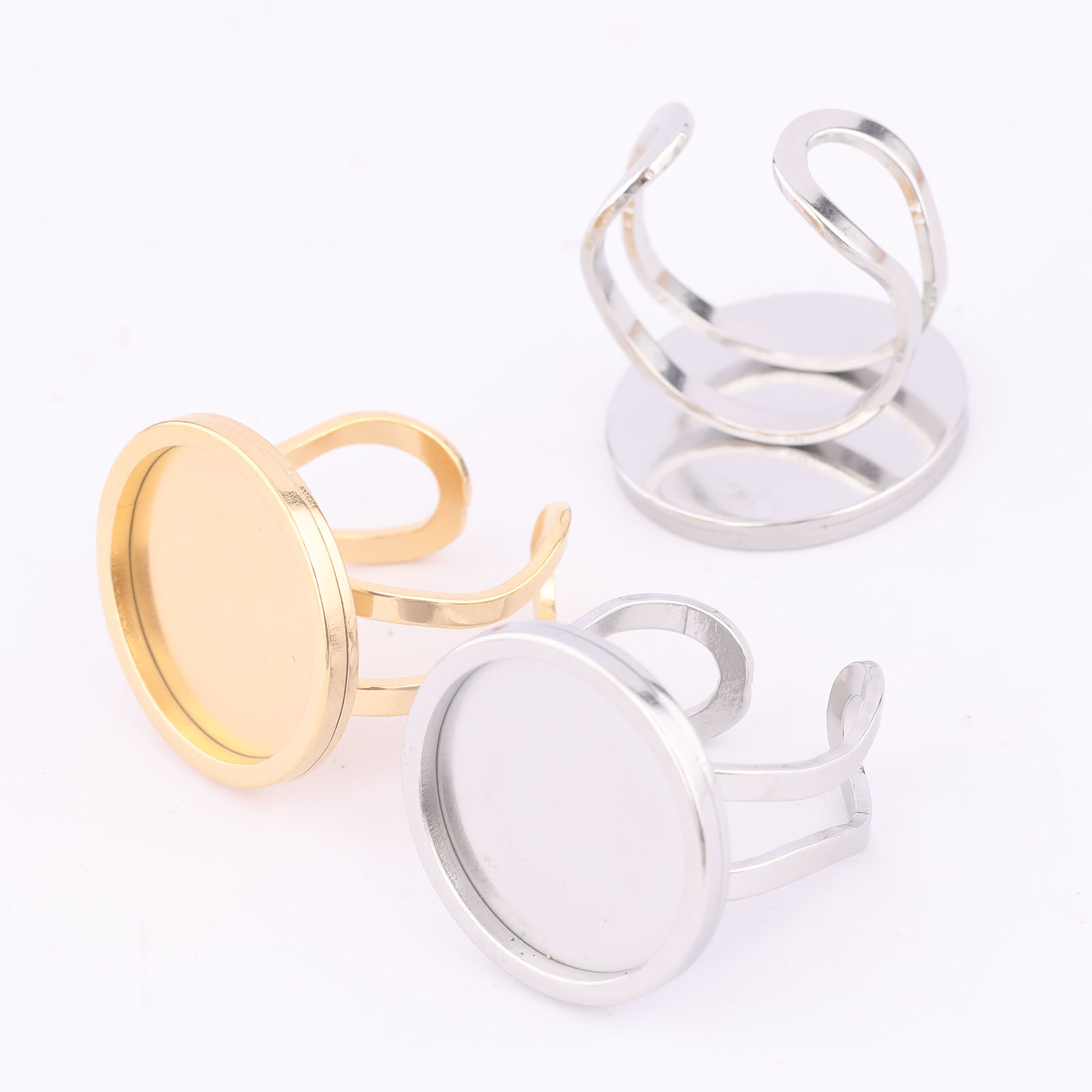 5pcs 18mm Round Cabochon Ring  - Jewelry Making Course review and price
