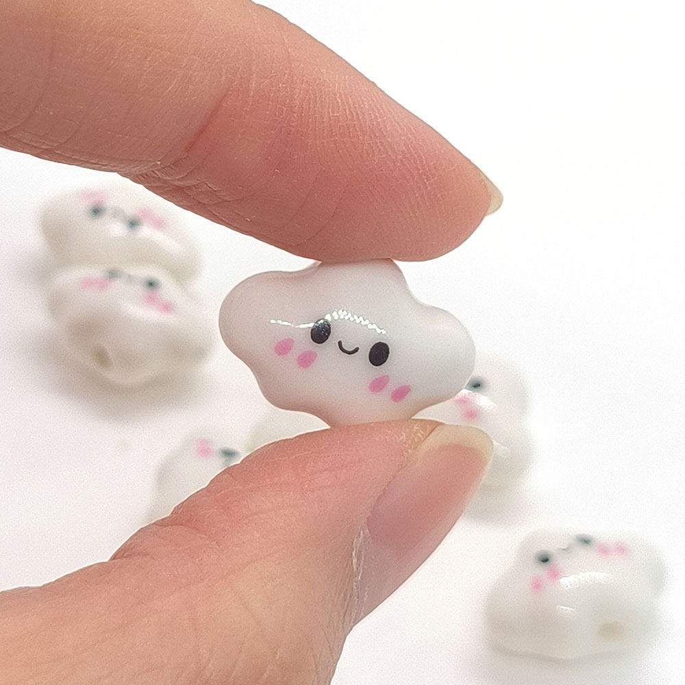 10pcs Colorful Chubby Smiling  - Jewelry Making For Birthday Party review and price