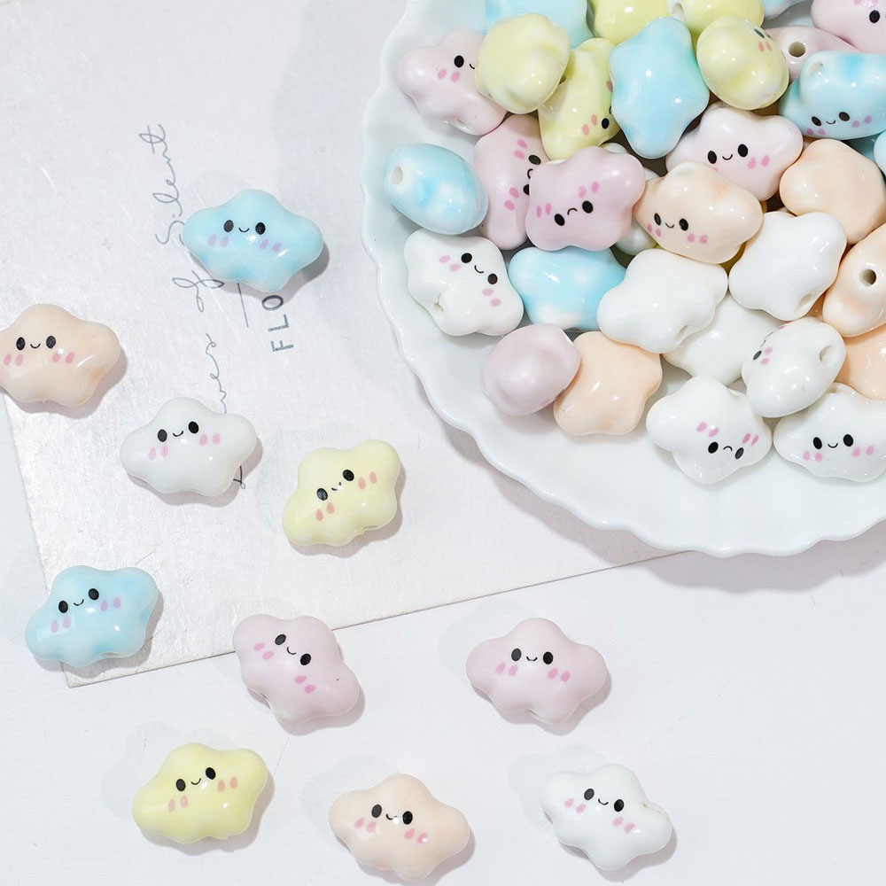 10pcs Colorful Chubby Smiling  - Jewelry Making For Birthday Party review and price