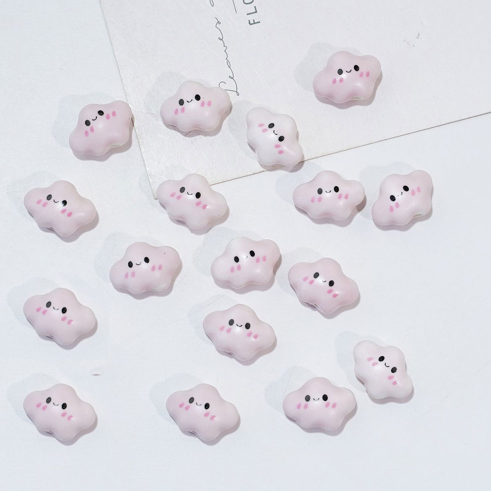 10pcs Colorful Chubby Smiling  - Jewelry Making For Birthday Party review and price